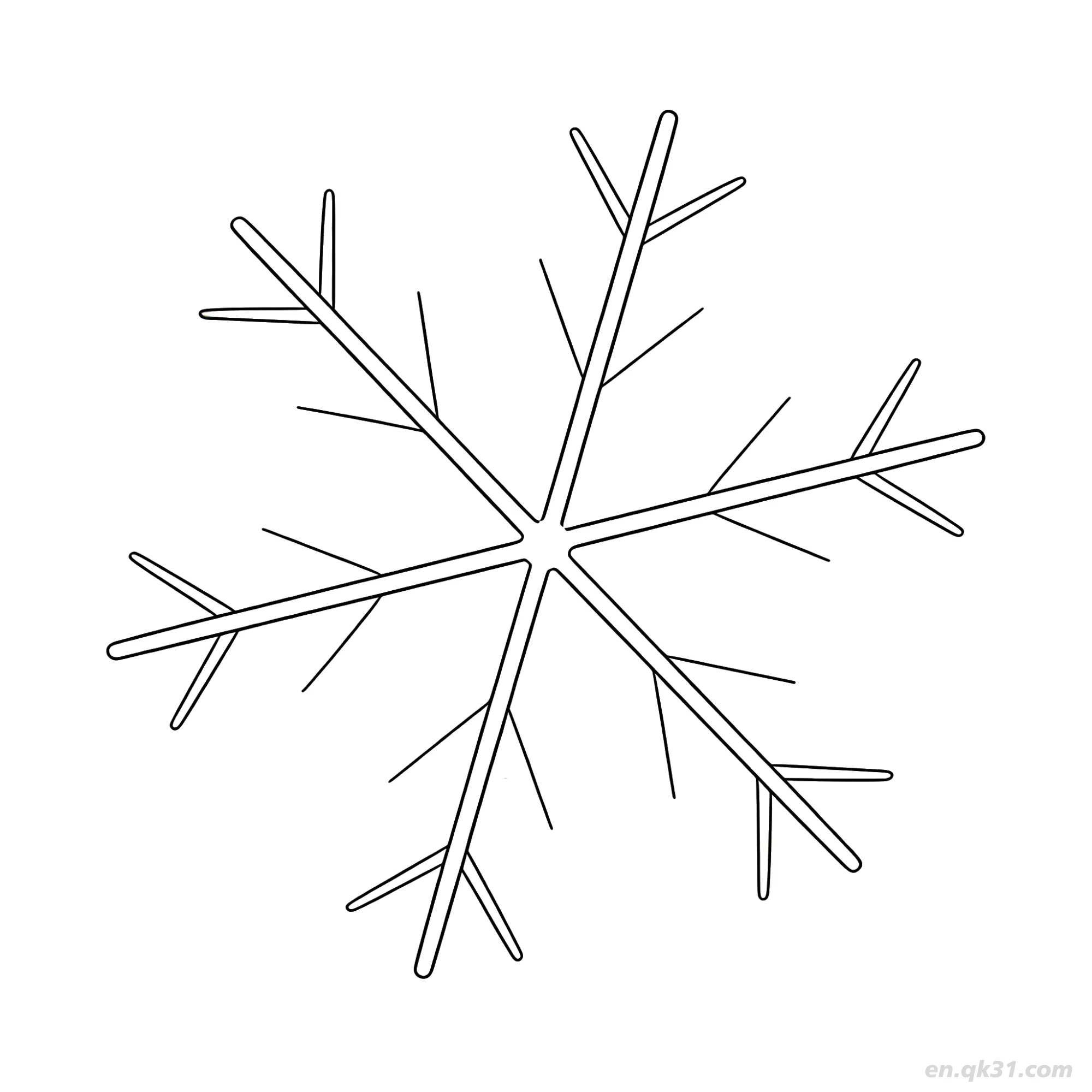 Intricate Snowflake Pattern Coloring Page | QuickDuck
